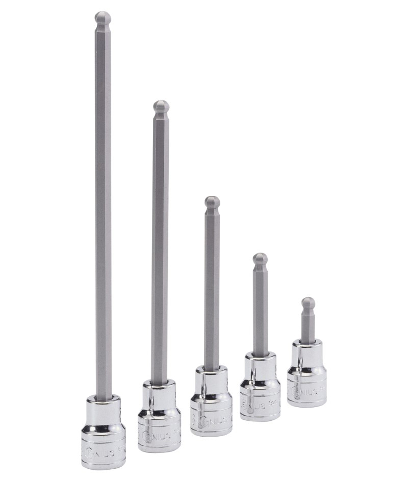 1/2" Dr. 5/16" Wobble Hex Bit Socket 230mmL Genius