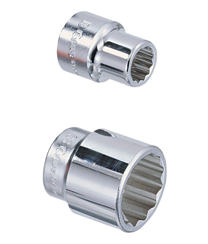 Genius Tools 3/4 Dr 635264 64mm 12-Point Hand Socket Genius Tools 3/4 Dr 635264 64mm 12-Point Hand Socket