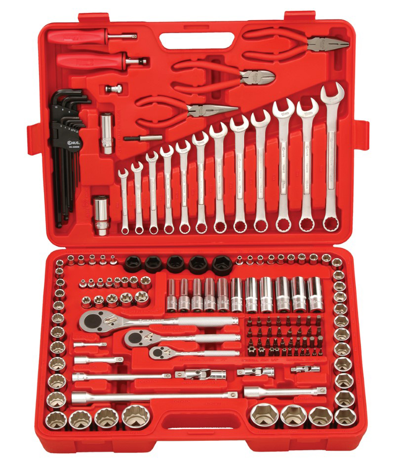 Genius Tools 9 Piece L-Shaped SAE Ball Hex Key Wrench Set HK-009SB