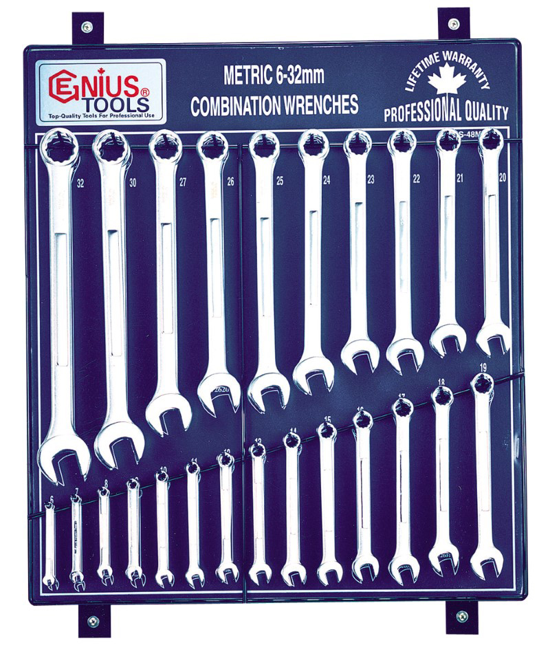 48 Piece Metric Combination Wrench Display Board