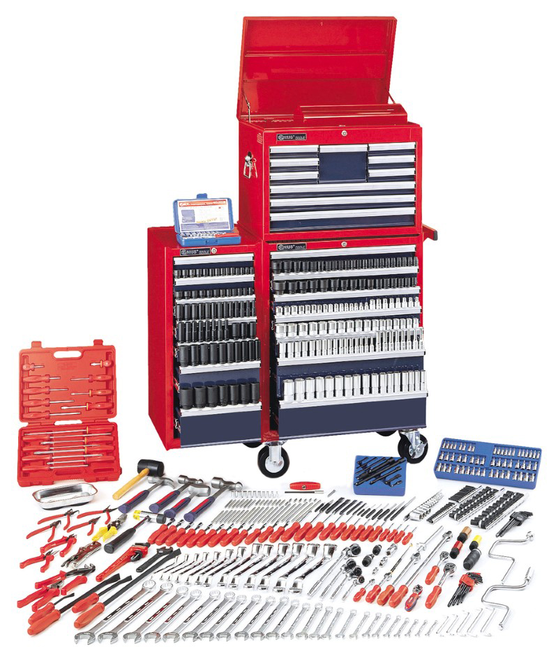 541 Piece 1/4″, 3/8″ & 1/2″ Dr. Metric Ultimate Tool Set (with Tool Chests)