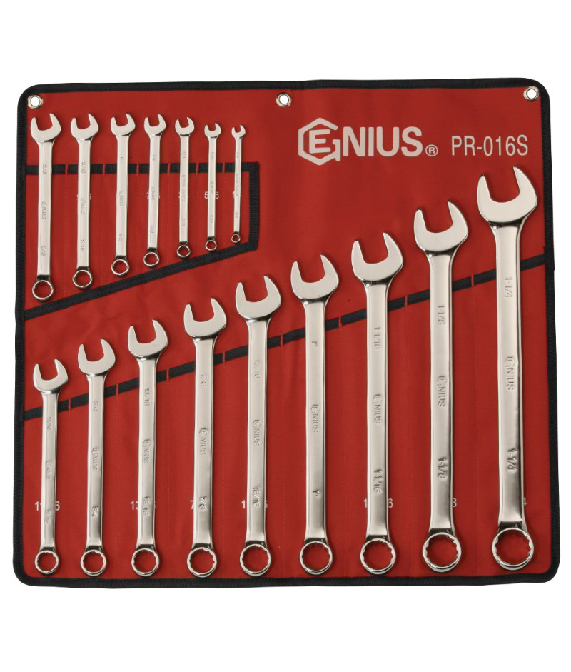 16 Piece SAE Combination Wrench Set