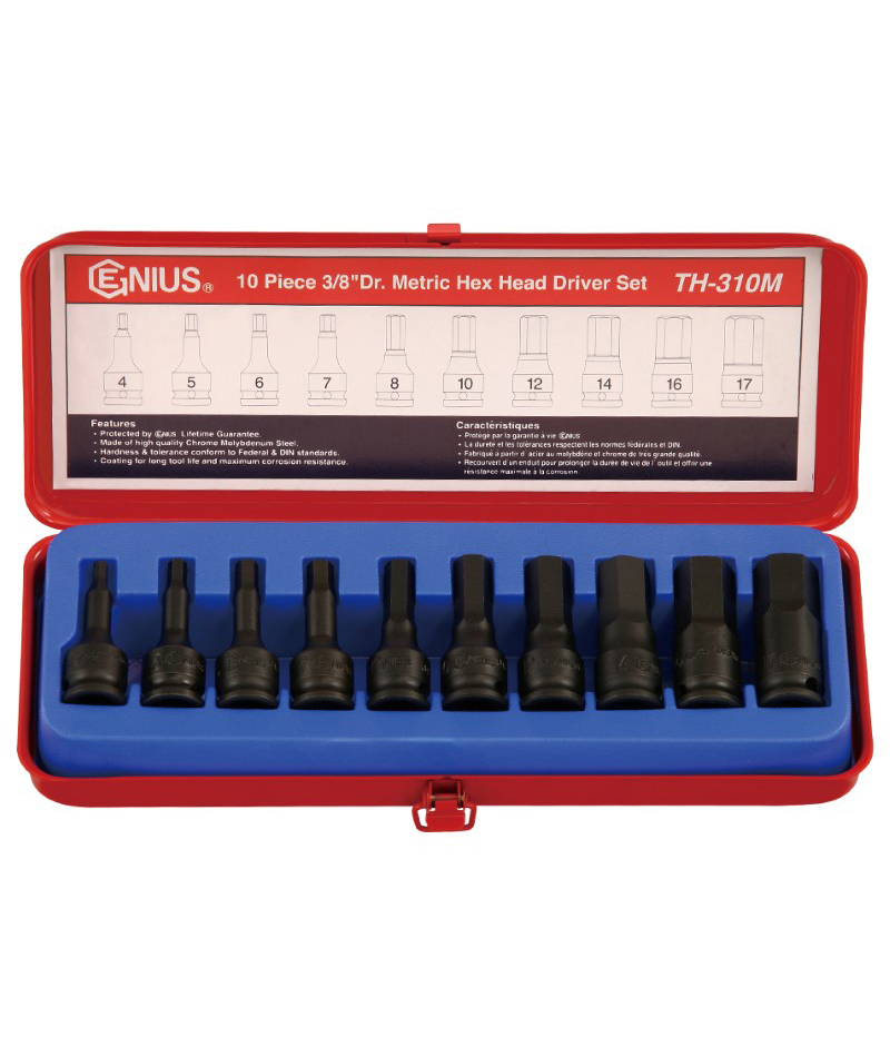 10 Piece 3/8″ Dr. Metric Hex Head Driver Set