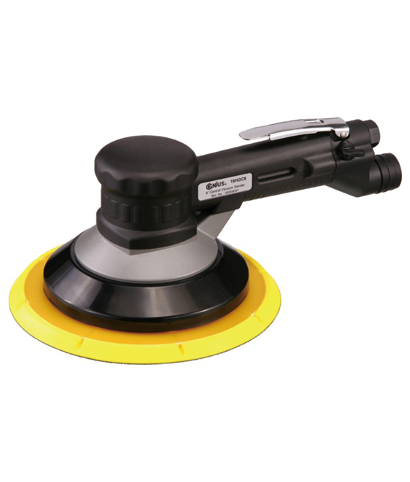 8" GearDriven Random Orbital Air Sander (Central Vacuum) Genius
