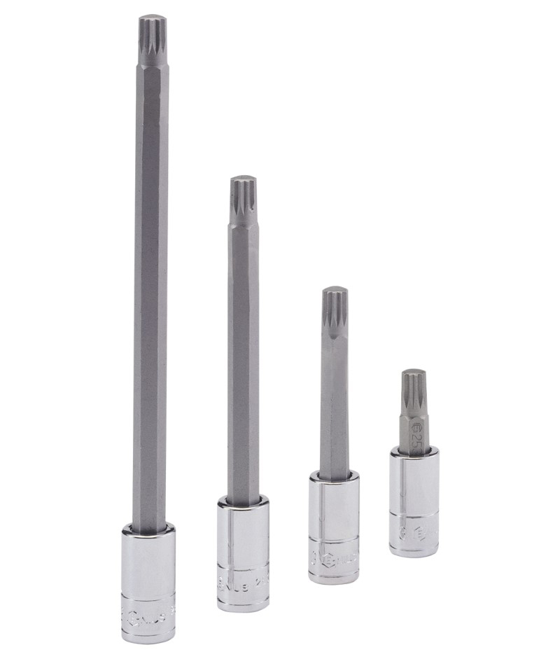 1/4" Dr. M4 Triple Square Bit Socket 100mmL Genius