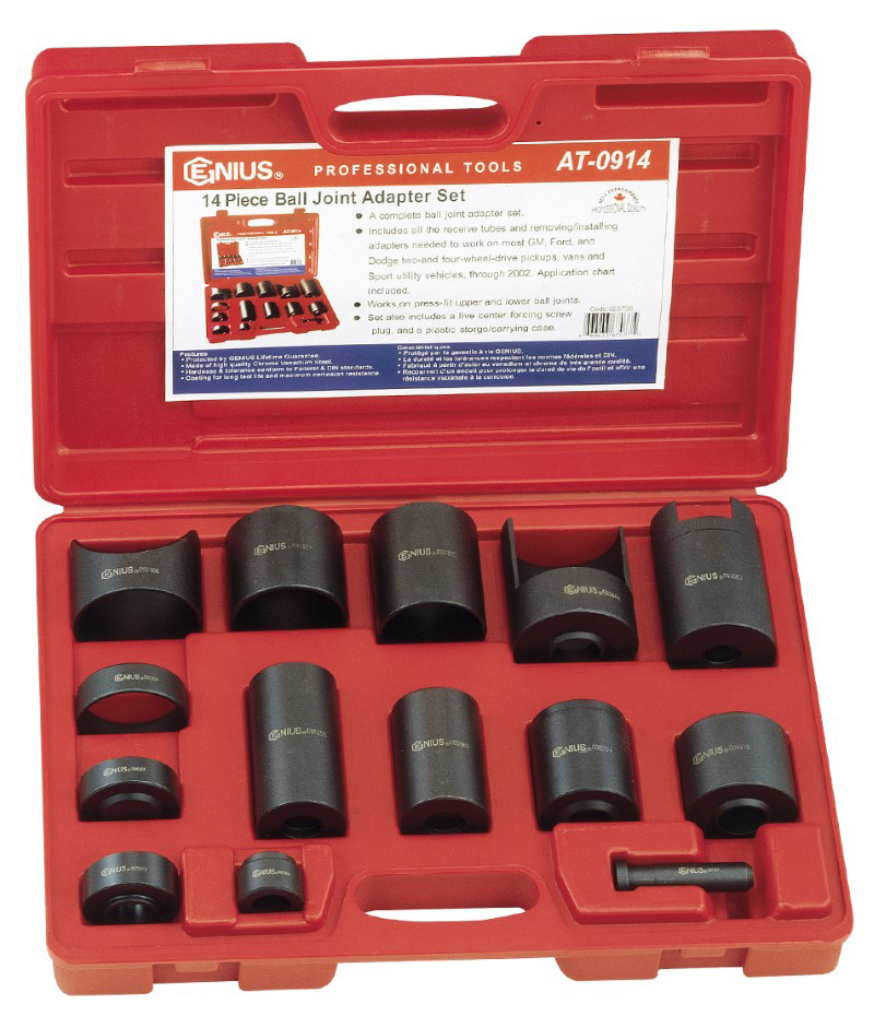 14 Piece Master Ball Joint Adapter Set Genius
