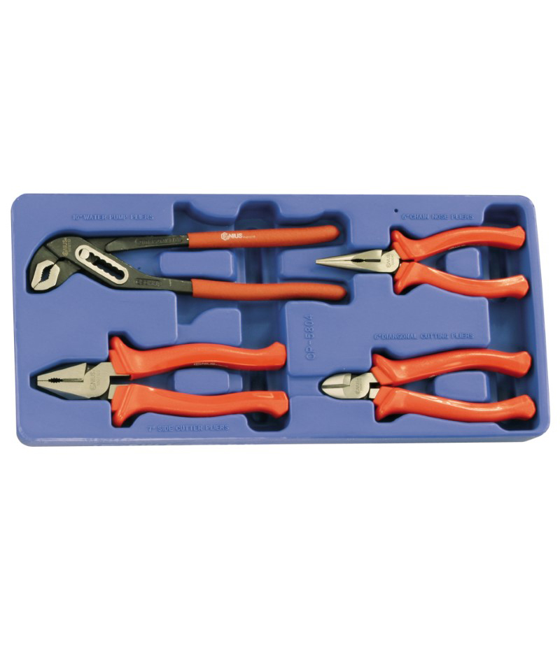 4 Piece General Purpose Pliers Set Genius