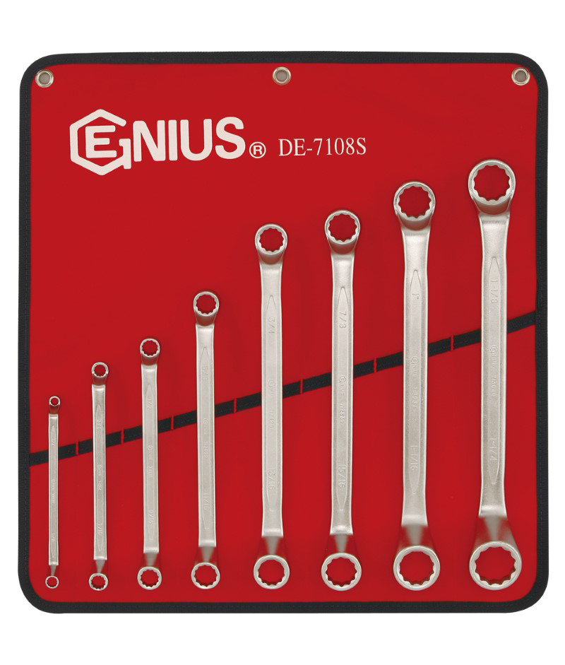 8 Piece SAE Box End Wrench Set Genius