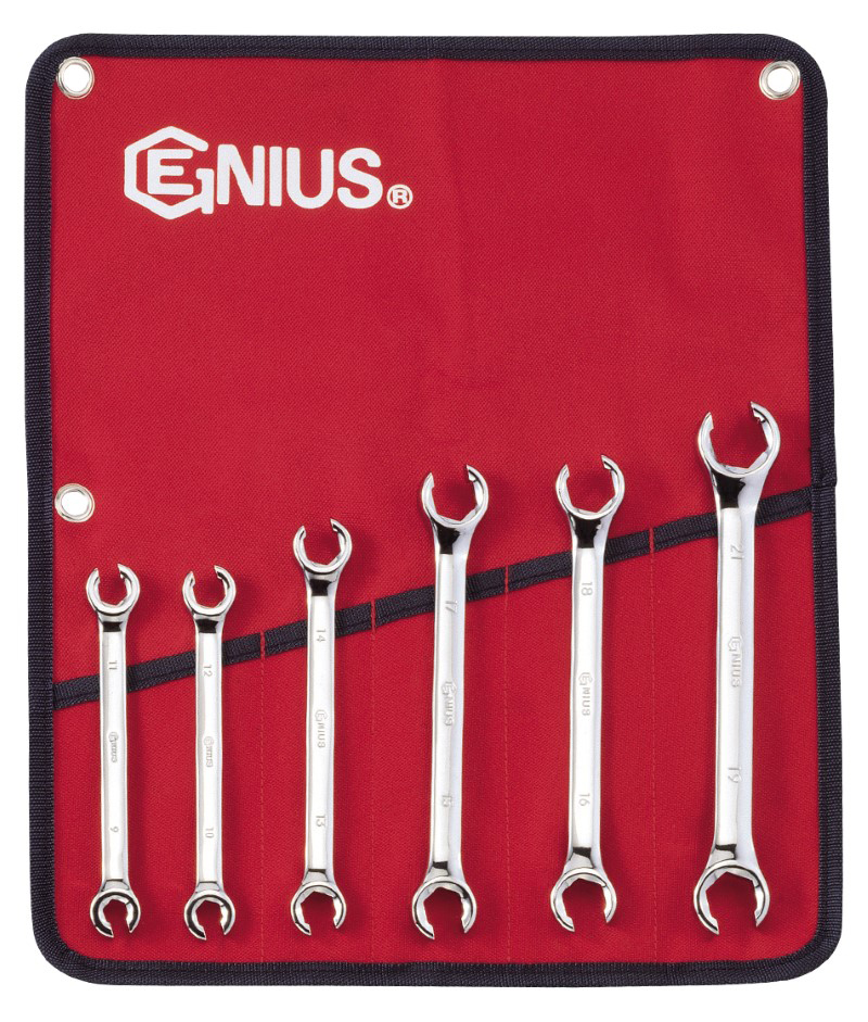 6 Piece Metric Flare Nut Wrench Set Genius