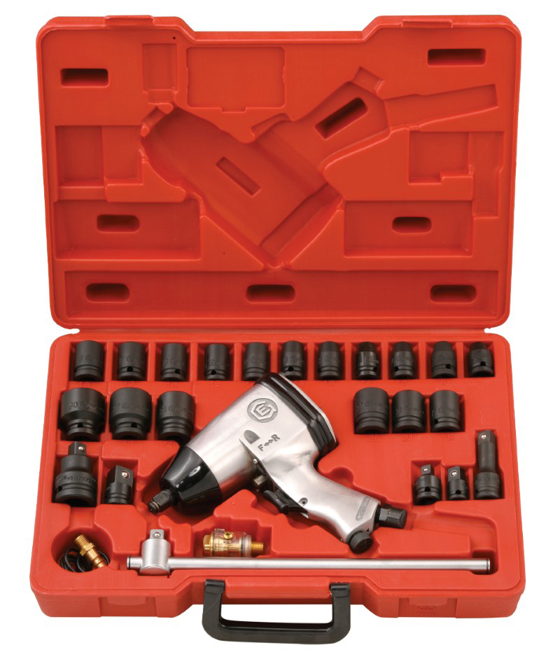 27 Pcs 1/2″ Dr. Metric Impact Wrench Kit