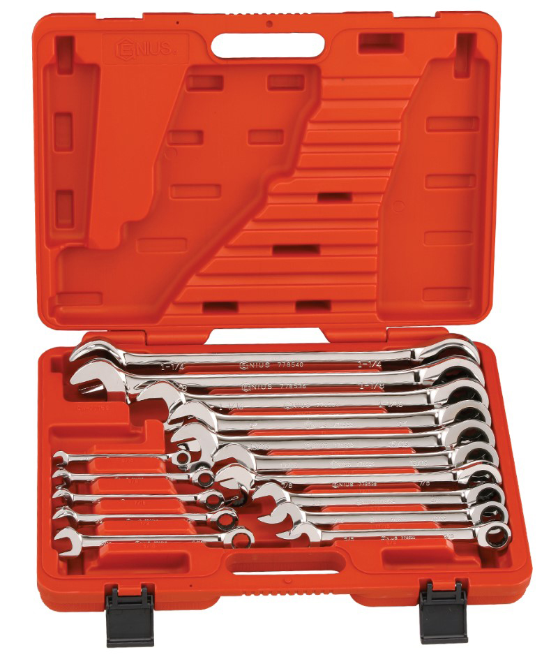 15 Piece SAE Combination Ratcheting Wrench Set