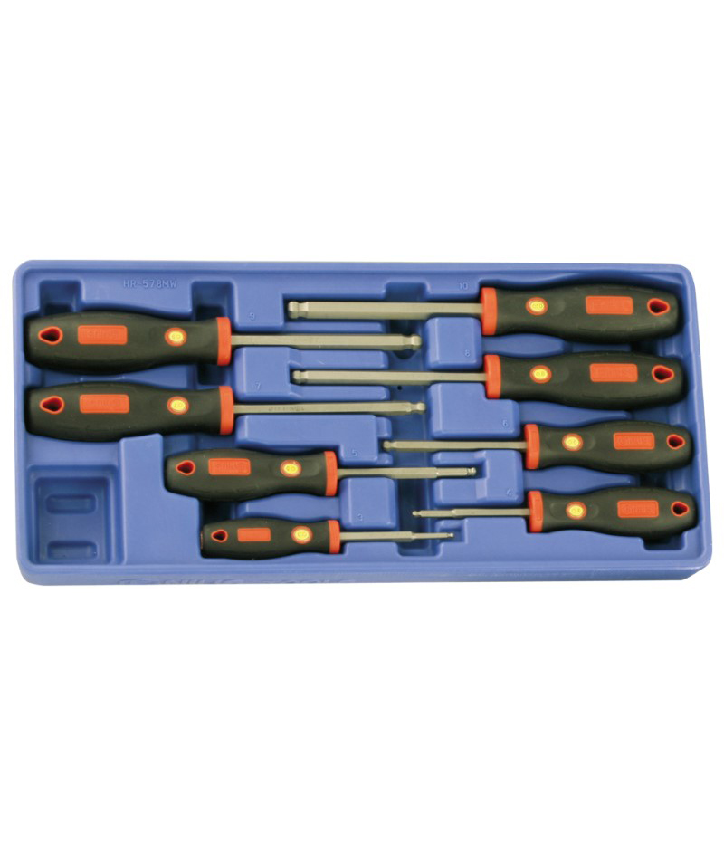 8 Piece Metric Wobble Hex Screwdriver Set Genius
