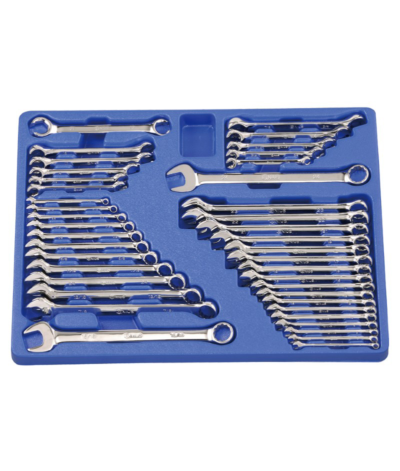 41 Piece Metric & SAE Combination & Flare Nut Wrench Set