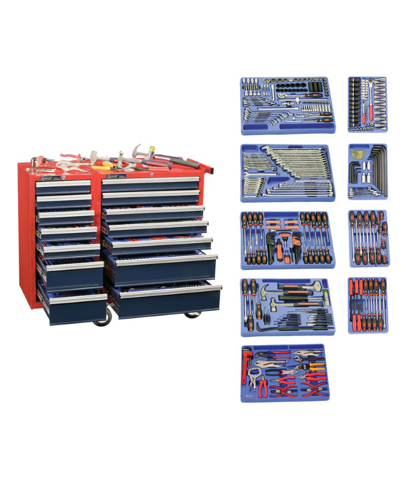 385 Piece 1/4" & 1/2" Metric Master Tool Set Genius