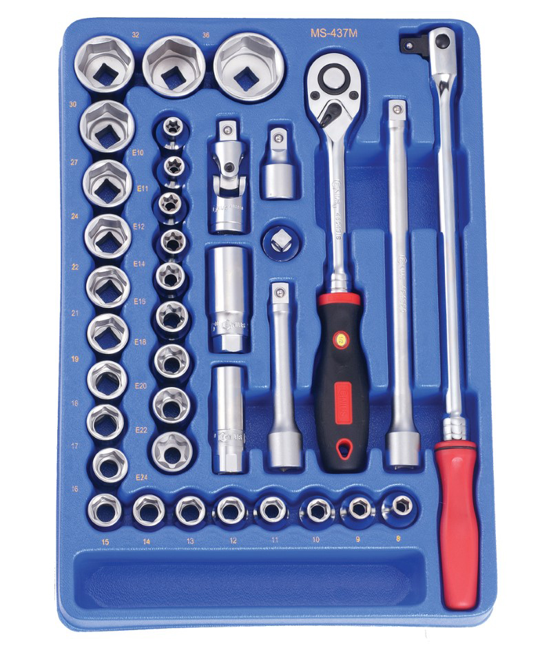 37 Piece 1/2″ Dr. Metric Hand Socket Set