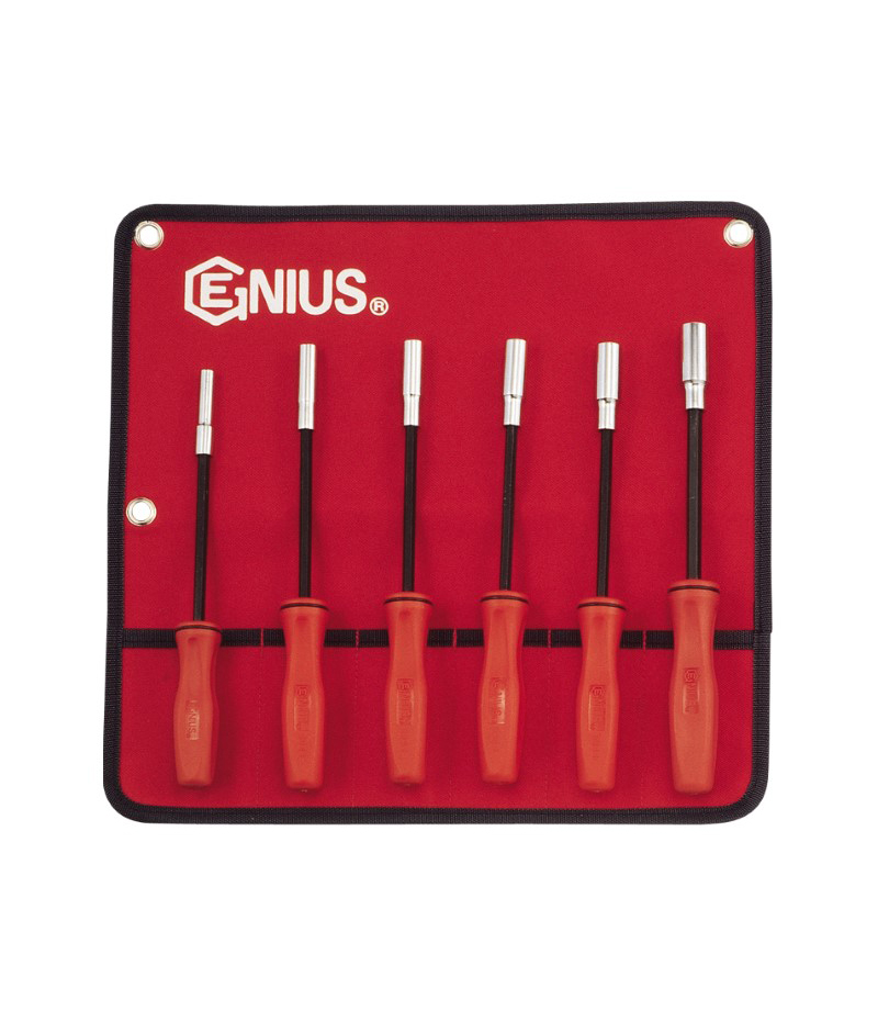 6 Piece SAE Long Hex Nut Driver Set (w/ Genius