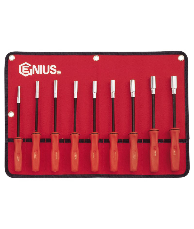 9 Piece Metric Long Hex Nut Driver Set (w/ Genius
