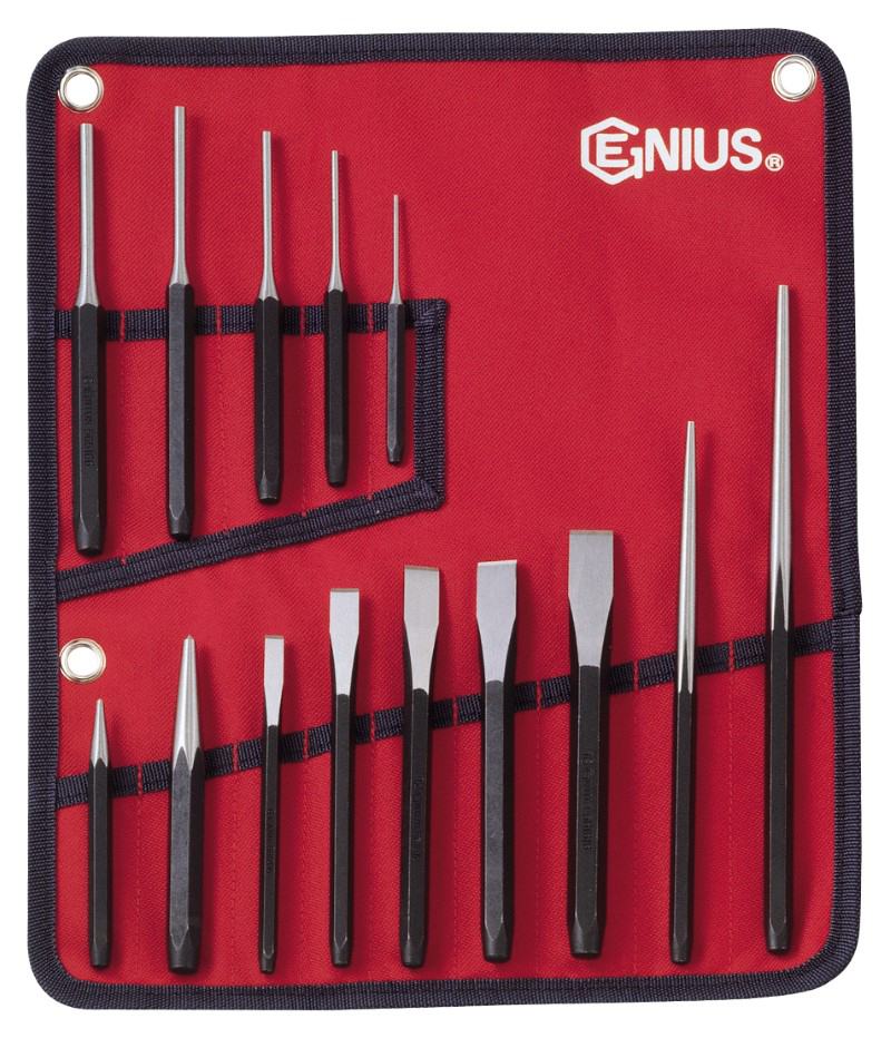 14 Piece SAE Punch & Chisel Set Genius