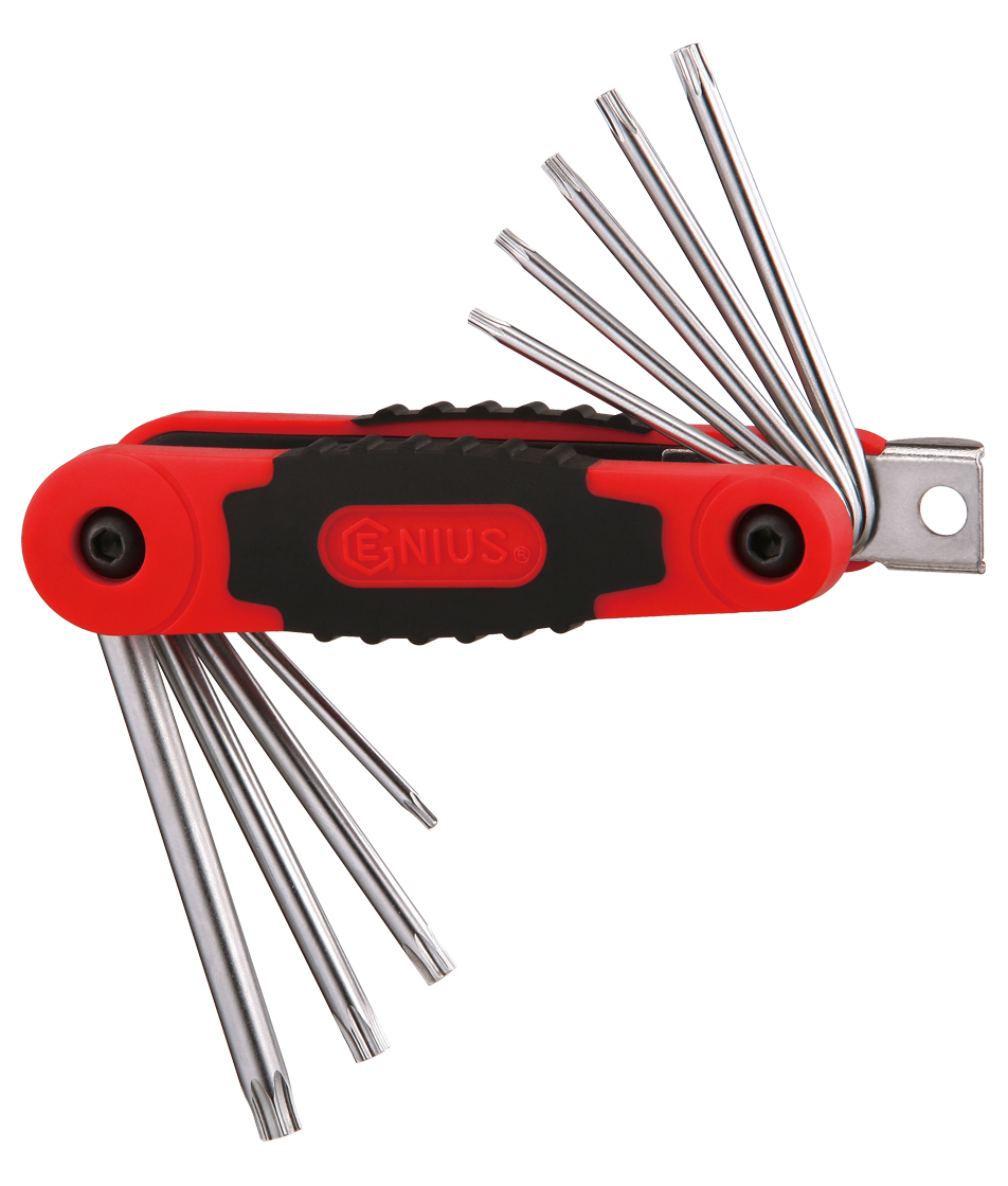 9 Piece Folding Star Key Wrench Set Genius