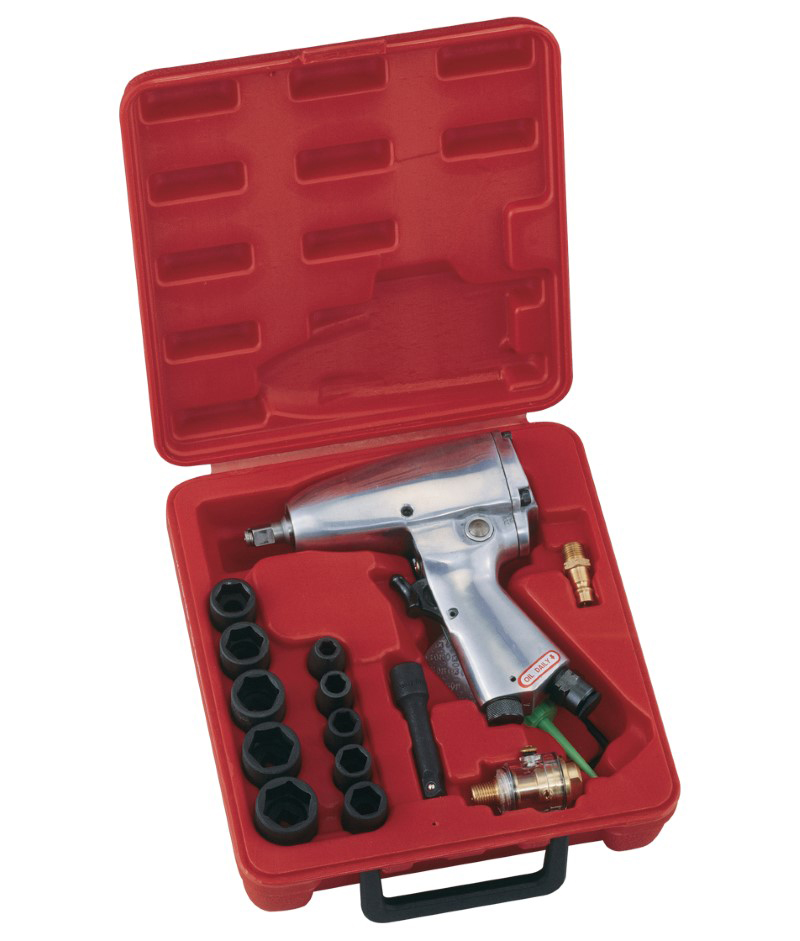 16 Pcs 3/8″ Dr. SAE Air Impact Wrench Kit