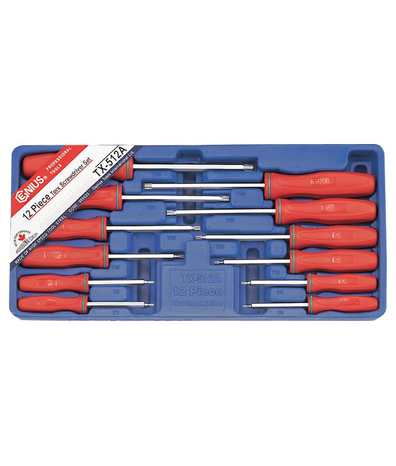 12 Piece Tamperproof Star Screwdriver Set Genius